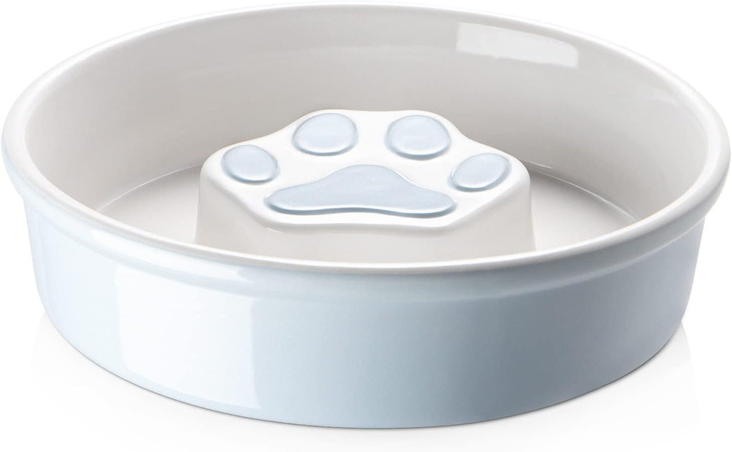 Y YHY Slow Feeder Dog Bowls, Ceramic Dog Bowls for Dry and Wet Food, Non-Slip Slow Dog Bowls for Small and Medium Dogs, Slow Feeder for Cats and Dogs, 21 oz - 2 Cup