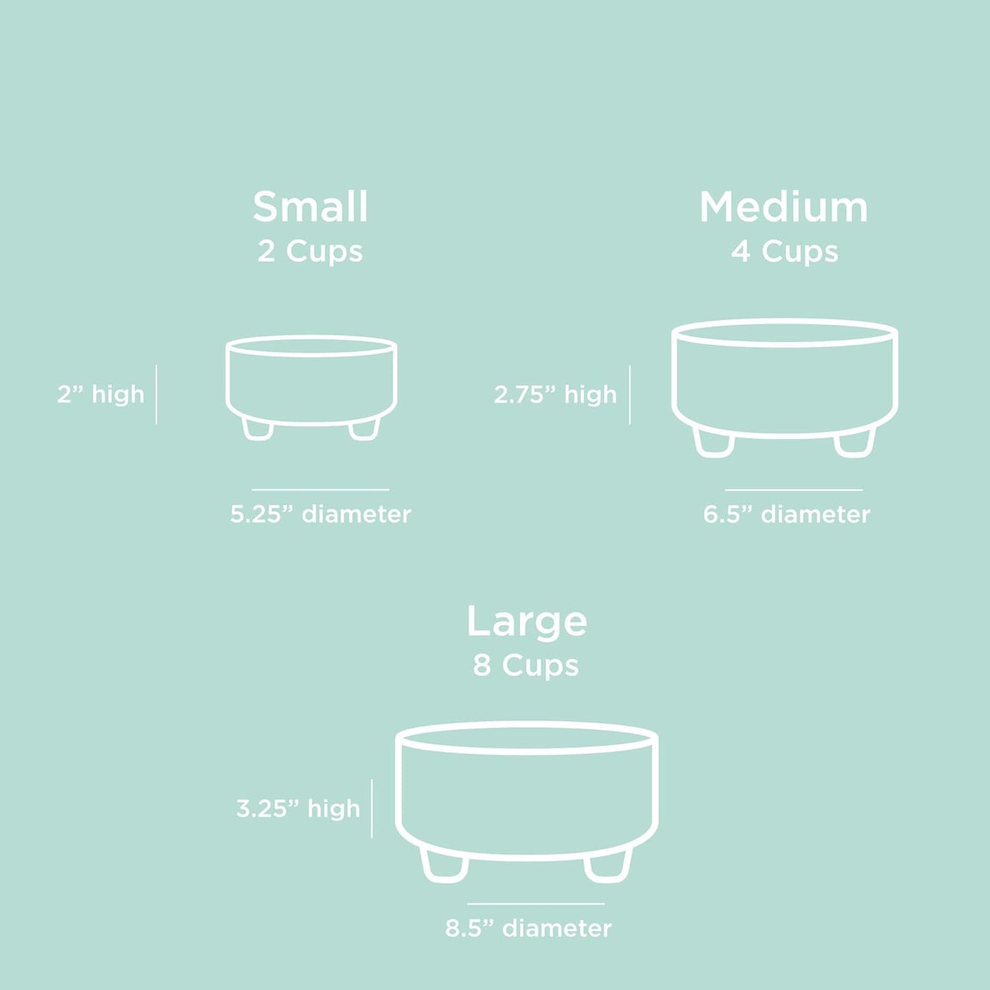 Waggo Uplift Ceramic Dog Bowl for Small Medium and Large Breeds - Heavyweight and Durable Pet Food and Water Dish Crock, Dishwasher Safe, Modern, Elevated Feeder (Small, Black)