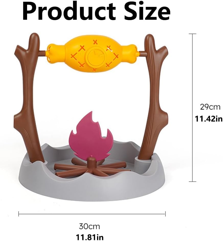 Cat BBQ Toy,11" High Cats Treat-Dispensing Slow Feeder,Pets Dry Food Dispenser,Cats Slow Feeding Snack Bowl, Grilled Fish Spinning Toy, Food Puzzle Cat Toy