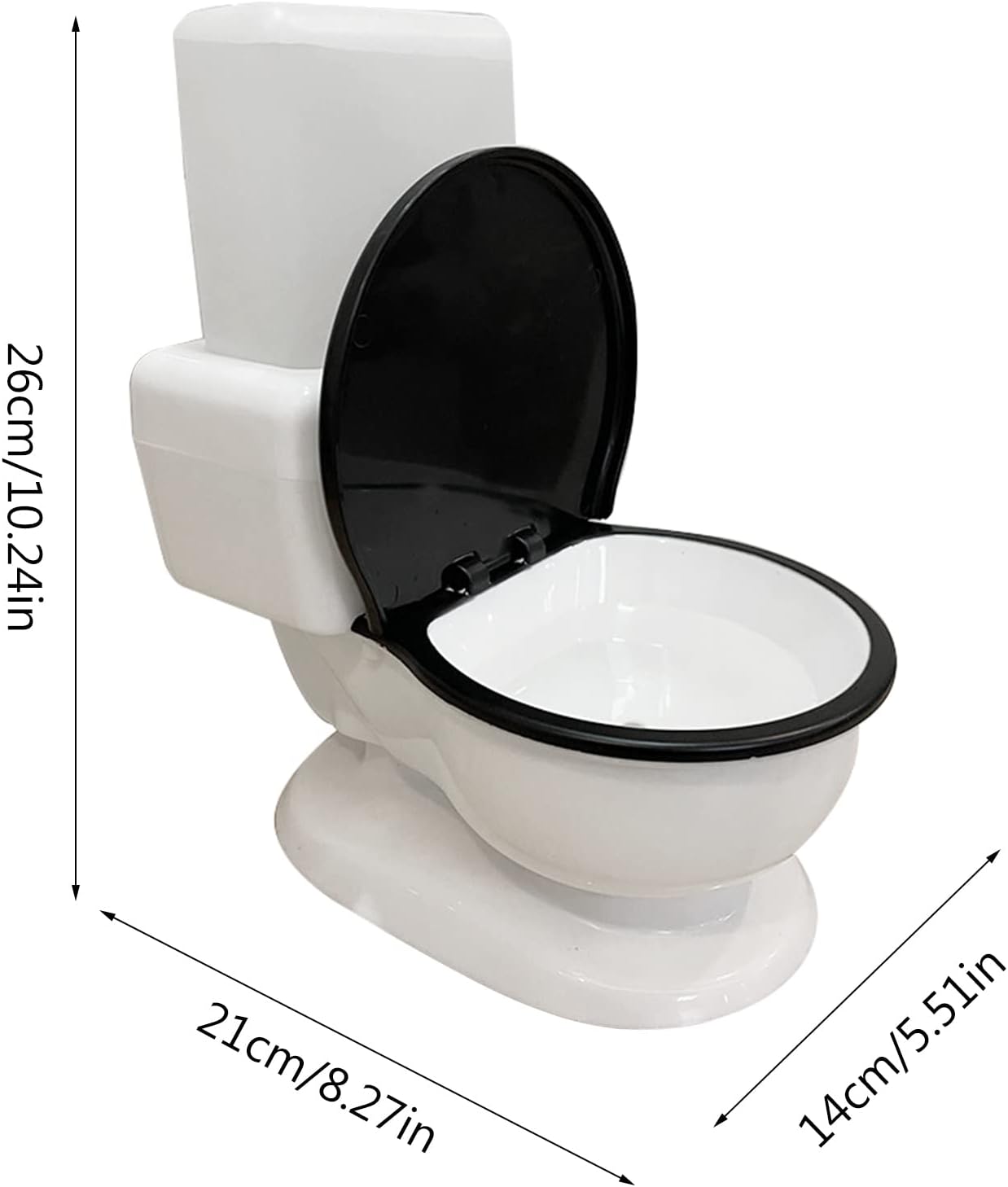 Cats Water Fountain Funny Toilet Shape Automatic Pet Drinking Bowl Quiet Fed Water Dispenser 650mL No Filter Fountain