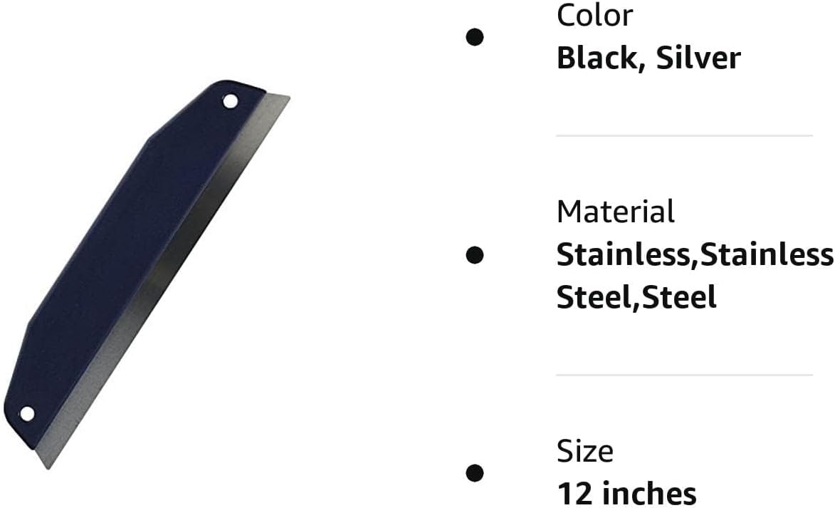Edward Tools Paint Trim Guard - 12” Stainless Steel Trim Guide Blade is perfect size for painting - Works for cutting guide - Ideal thickness for precision painting
