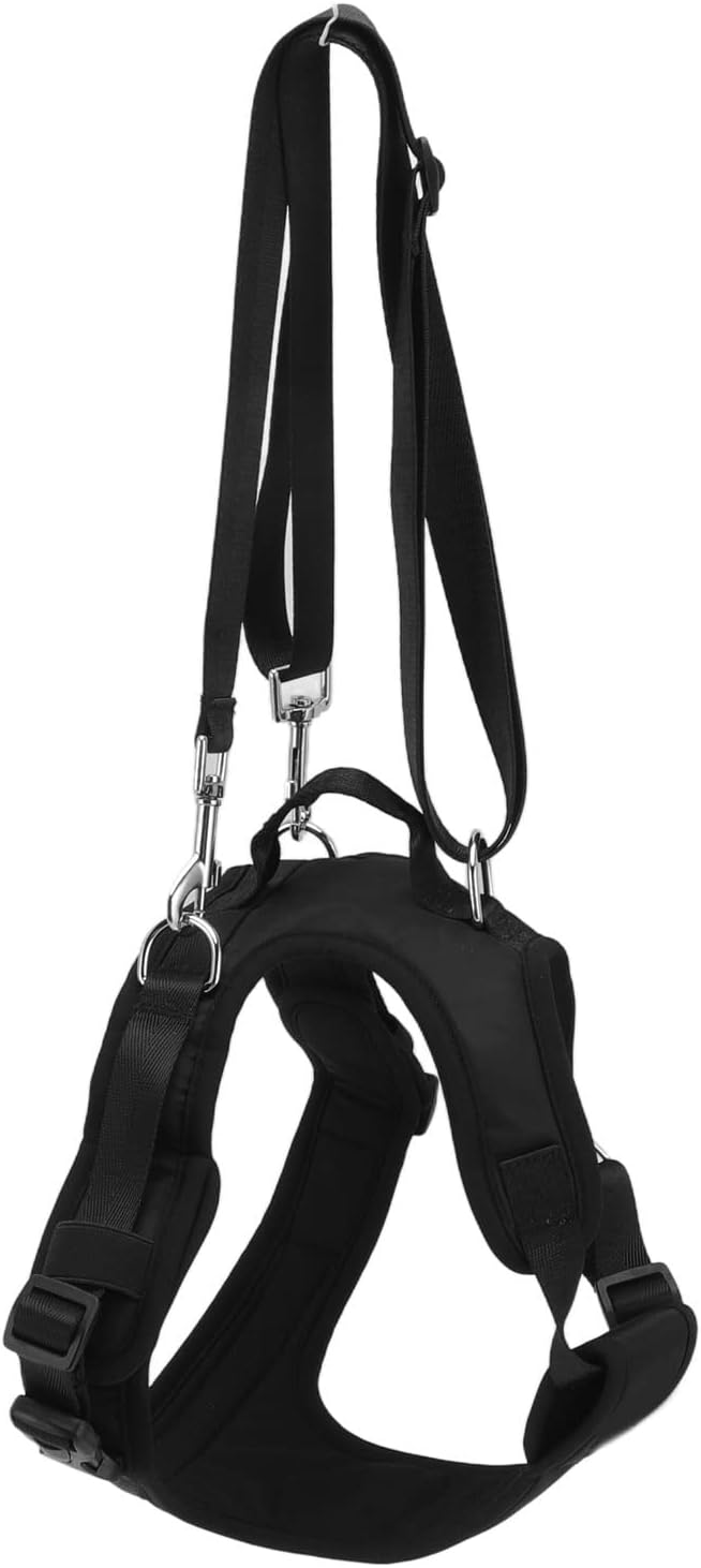 Dog Lift Sling Harness Soft Fleece Lined Portable Front Leg Support Assist Belt for Disabled Injured Elderly Pets Walking Aid (XL)