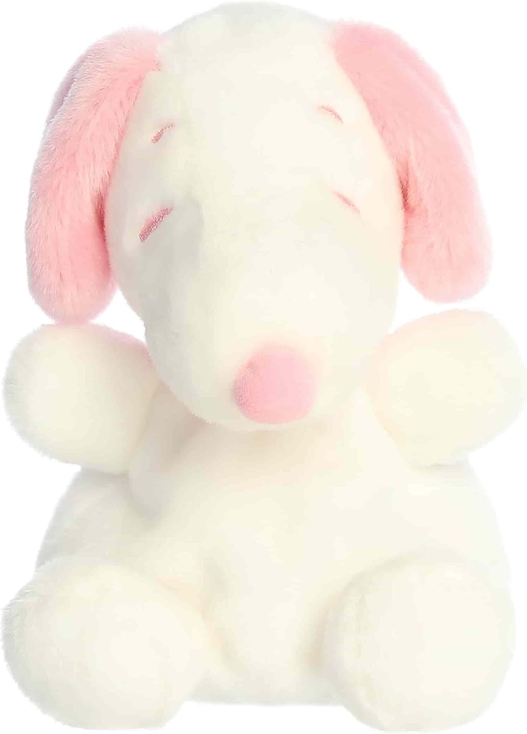 Aurora Adorable Peanuts Snoopy Palm Pals Stuffed Animal - Officially Licensed Toys For All Snoopy Fans - Nostalgic Gift for Adults and Valentine's Day - Pink & White 5 Inches
