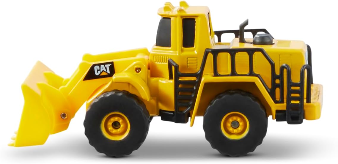 CAT Construction Toys CAT Construction Die Cast Metal 3 Pack Vehicles - Steam Roller/Excavator/Wheel Loader for Ages 3+