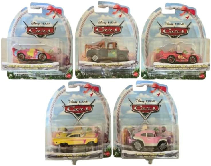 Disney Pixar Cars Easter Diecast Vehicle Set, 5-Pack Collection, Holiday Theme HTY61-963C