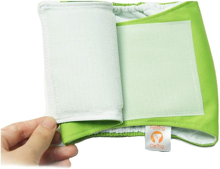 Male Dog Wraps Washable & Reusable Belly Band Diapers Materials Durable Machine Washable Doggie Pee Puppy Pads Diaper Trainer Potty - 3 Pack Set
