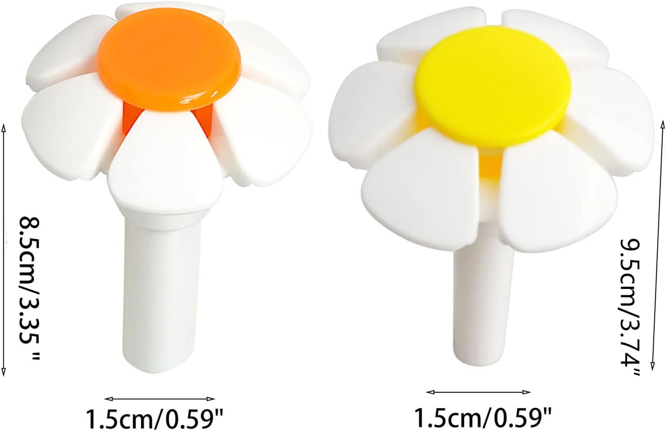 for Cat Water Fountain Replacement Nozzle Flower for Head Accessories for Pet Dog Water Drinking Dispenser Orange/Yell