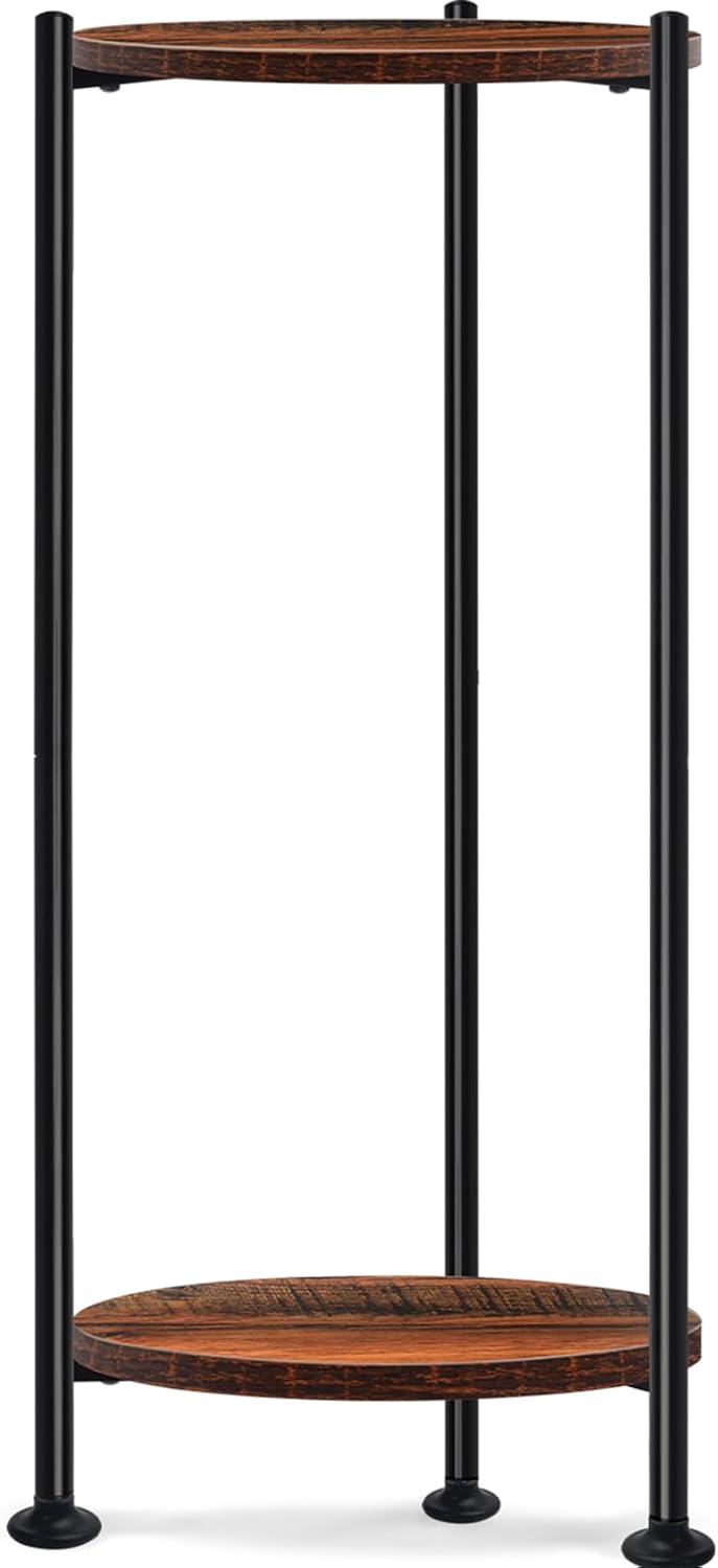 Plant Stand Indoor Outdoor, 30'' Tall Plant Stands for Indoor Plants, Heavy Duty Indoor Plant Shelf, 2 Tier Flower Stand for Living Room, Balcony, Deck