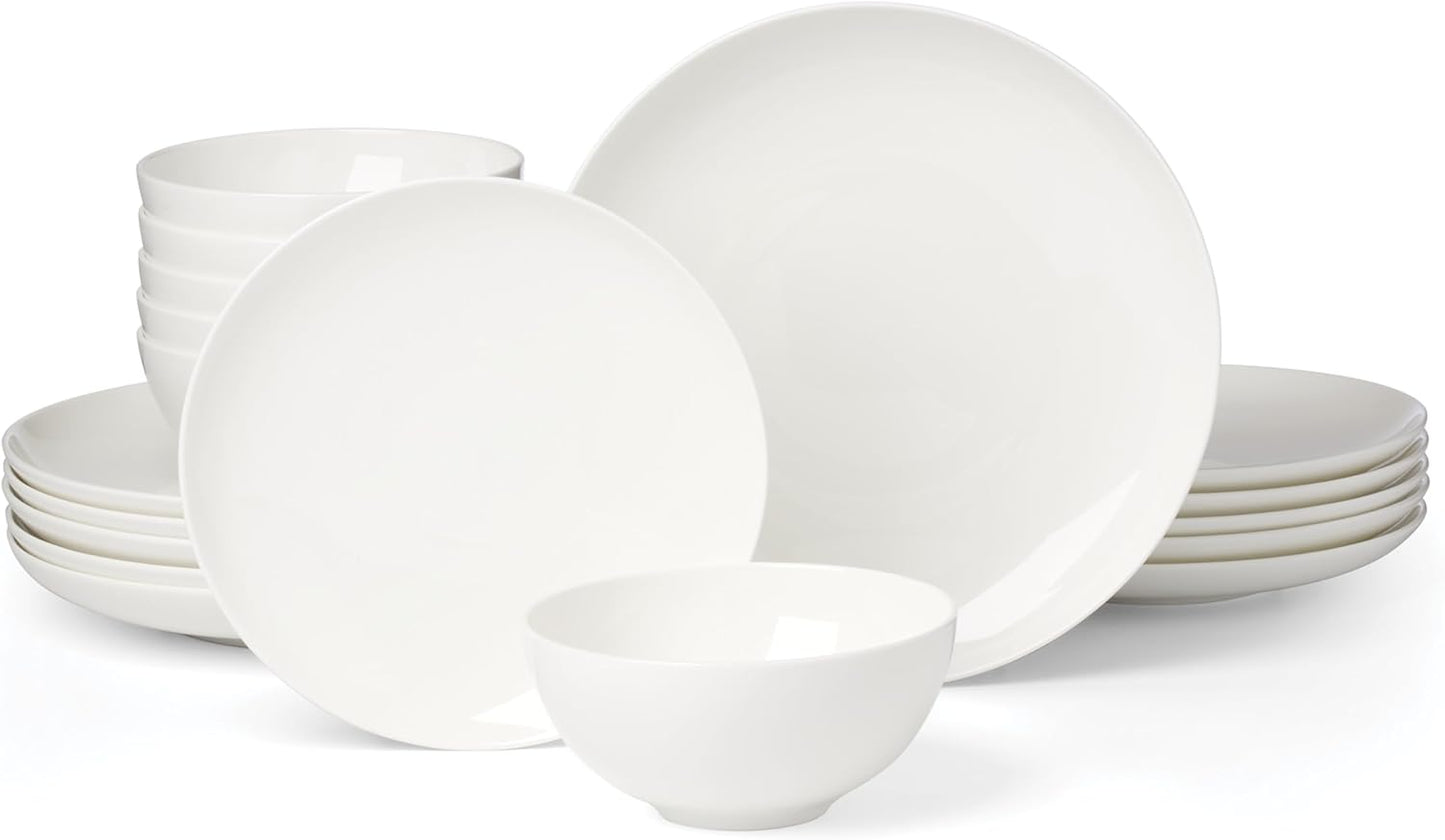 Lenox 899187 Studio 1414 Coupe 18-Piece Dinnerware Set, Service For 6