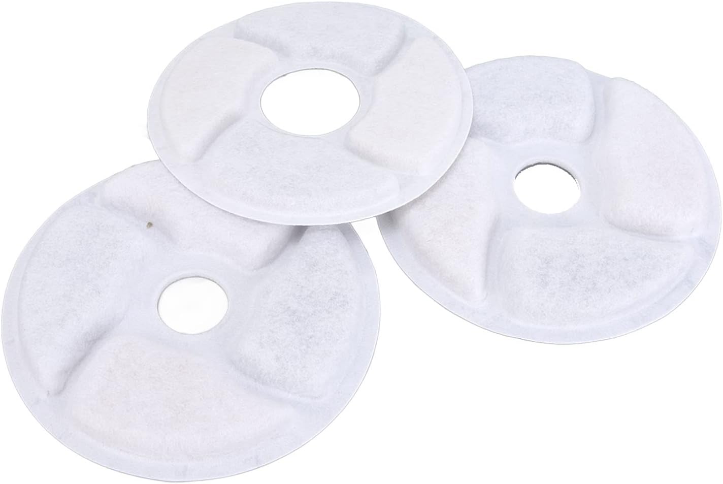 Cat Water Dispenser Filter, 12pcs Pet Water Fountain Filter Improve Taste for Round Water Feeder