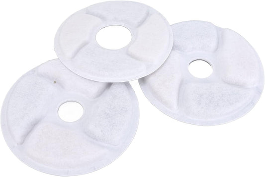 Cat Water Dispenser Filter, 12pcs Pet Water Fountain Filter Improve Taste for Round Water Feeder