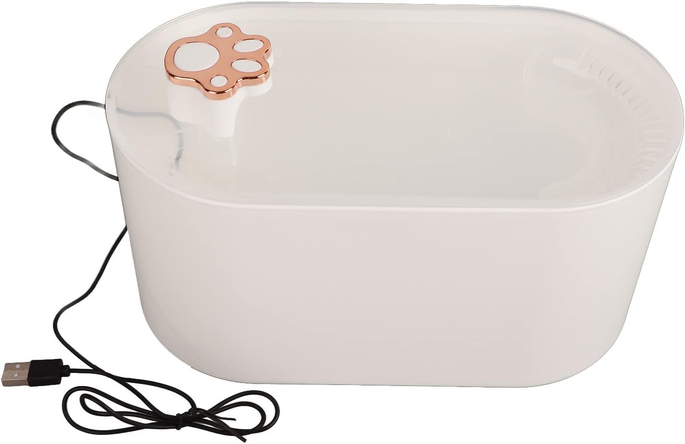 Cat Water Fountain Automatic Circulation Filtration Ultra Silent Pet Water Dispenser with Upgraded Motor for Cats Kitten (ZJchaotocbz14ve9-11)