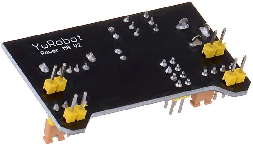 HiLetgo 5pcs 3.3V 5V Power Supply Module for MB102 102 Prototype Breadboard DC 6.5-12V or USB Power Supply Module