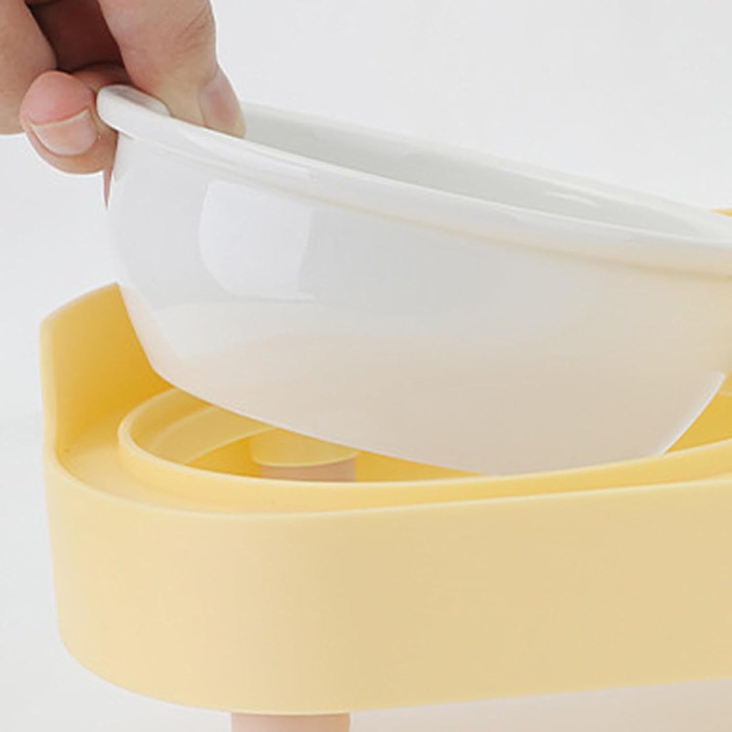 Elevated Pet Bowls, Ceramic Non Slip Water Feeder, 20x15cm Adjustable Feeding Station, Glazed Pet Dish with Stand, Dog Cat Bowl with Stable Base, Indoor Outdoor Home Yard Use for Small Medium Pets