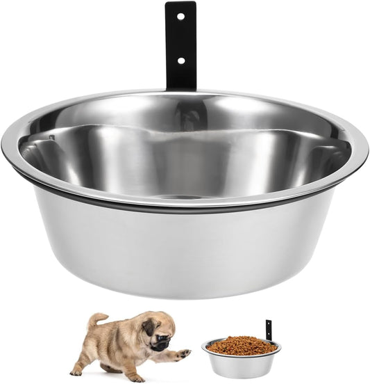 NOLITOY Elevated Dog Bowl, Wall Mounted Raised Food and Water Bowl for Medium Dogs Pet Feeding Station