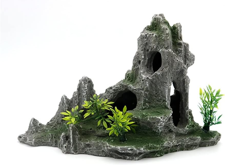 Aquarium Rockery Stone Aquatic Ornaments Fish Tank Landscaping Simulation Landscape Resin Rockery Stone Pet Accessoriess