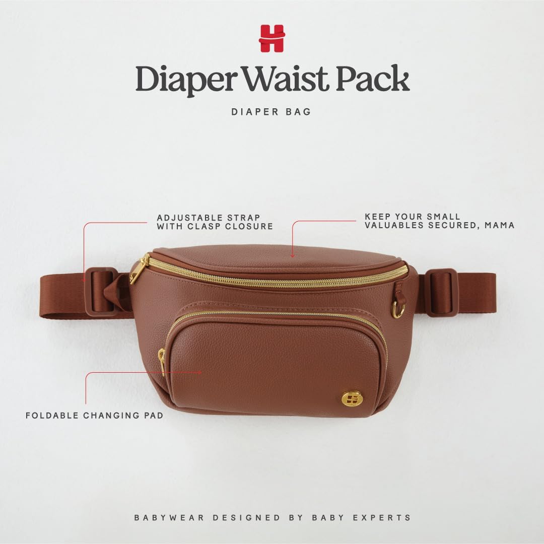 HUGGIES Unisex-Adult Diaper Waistpack Crossbody Bag