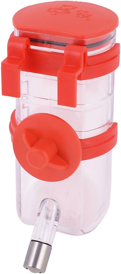 Red Clear Pet Dog Puppy Drinking Kit Hanging Water Fountain Bottle (id: 410 31f ba6 861 ee4
