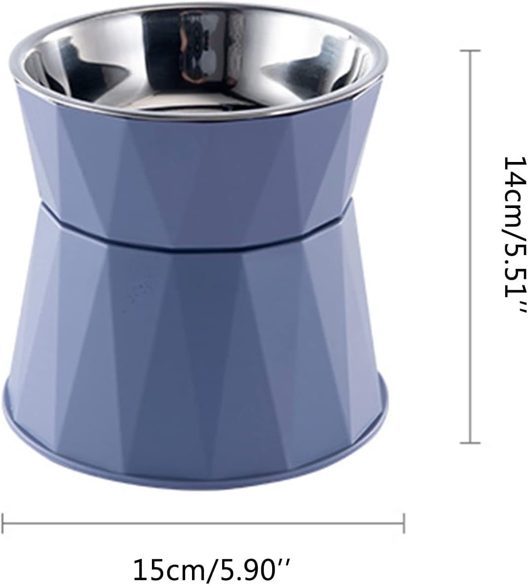 Dog Bowl Raised for Cat Food Water Bowls with Detachable Elevated Stand Pet Stainless Steel Feeder Bowl