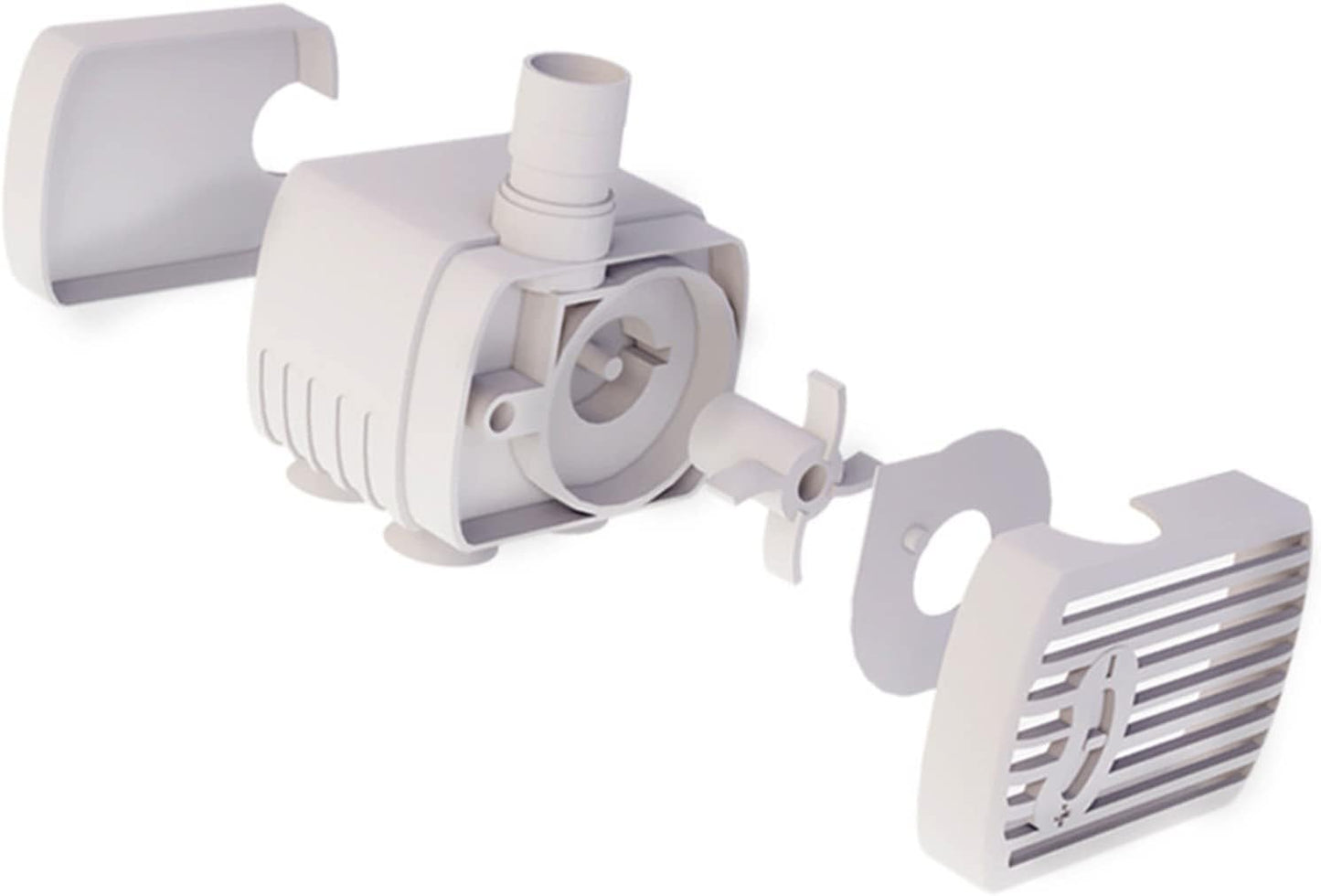 Replacement Pump for Water Fountain Pet Fountain Quiet Pump with Suction Cups 3 Levels Adjustable Water Flow Plastics, Electronic Components