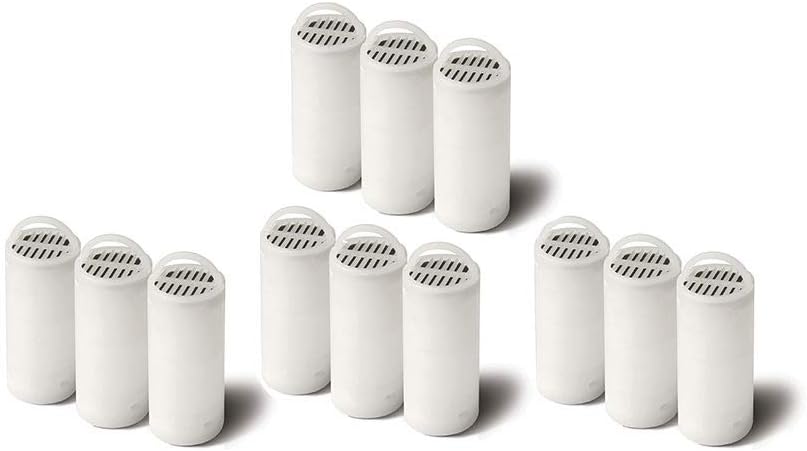PetSafe Drinkwell 360 Fountain Carbon Filters - Supports Hydration - Coconut Shell Carbon - Clean Water Solution - Fits Drinkwell Stainless Multi-Pet & Plastic 360 Fountains - 12 Pack