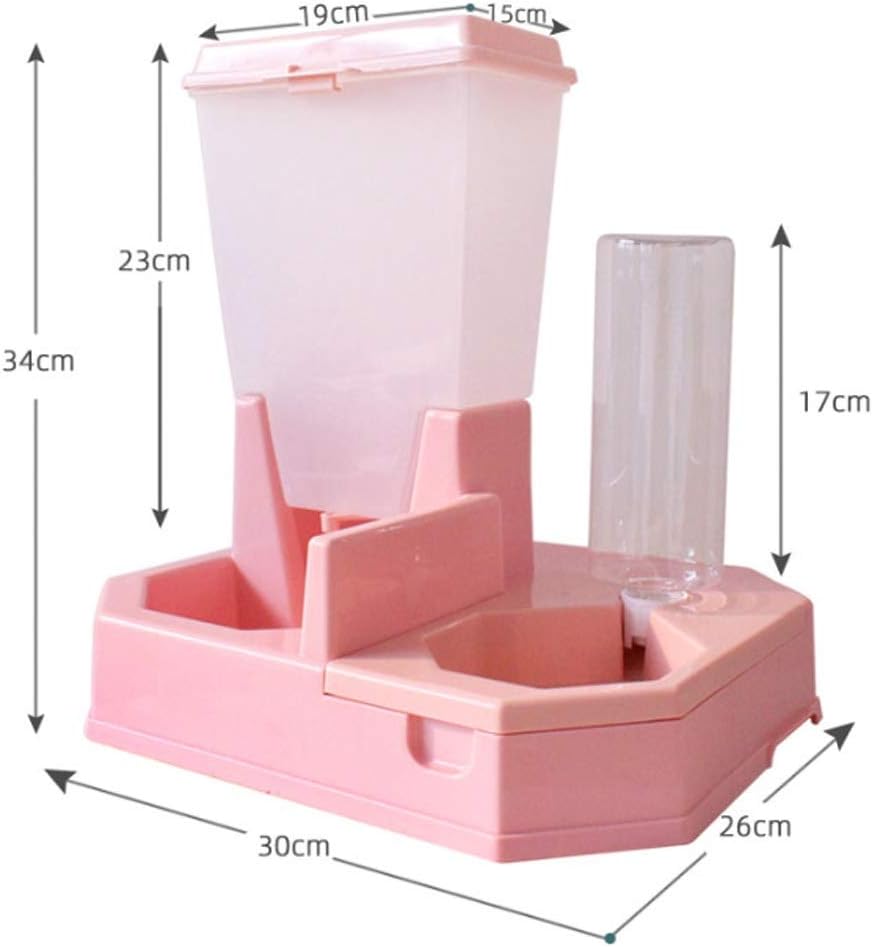 Pet Automatic Feeding and Watering Machine, 500ml Large Capacity Automatic Drinking Fountain