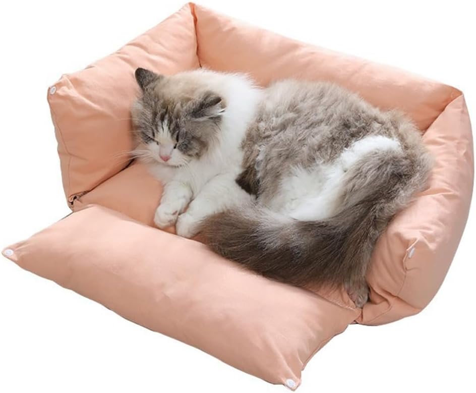 Large Pet Bed with Removable Cushion & Detachable Cover, Soft Thicken Nest for Dogs Cats,