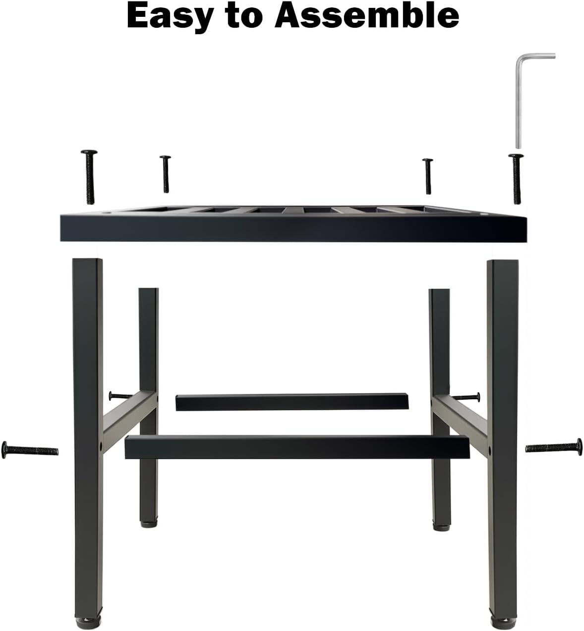 Plant Stand Indoor Outdoor,13 Inch Round Metal Plant Stands Riser,Heavy Duty Wrought Iron Pedestal Holders for Large Flower Pot,Outside Rust-Proof Black Flower Display Shelf for Patio,2-Pack