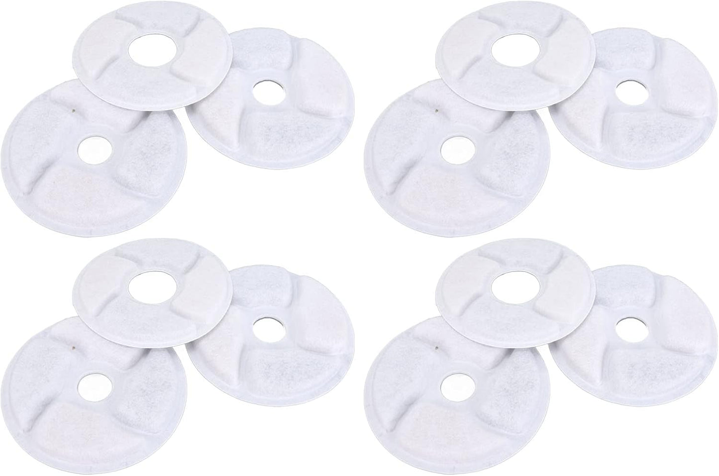 Cat Water Dispenser Filter, 12pcs Pet Water Fountain Filter Improve Taste for Round Water Feeder