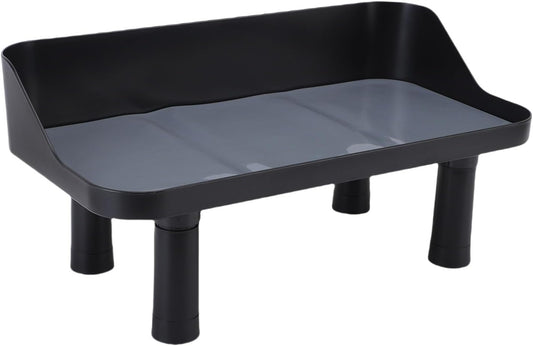 TOPINCN Plastic Raised Dog Bowl, Adjustable Elevated Pet Food Dish Stand, Animal Plate Holder, Feeding Table with Anti Tip Mat for Improved Digestion, Neck Protection Dog Cat