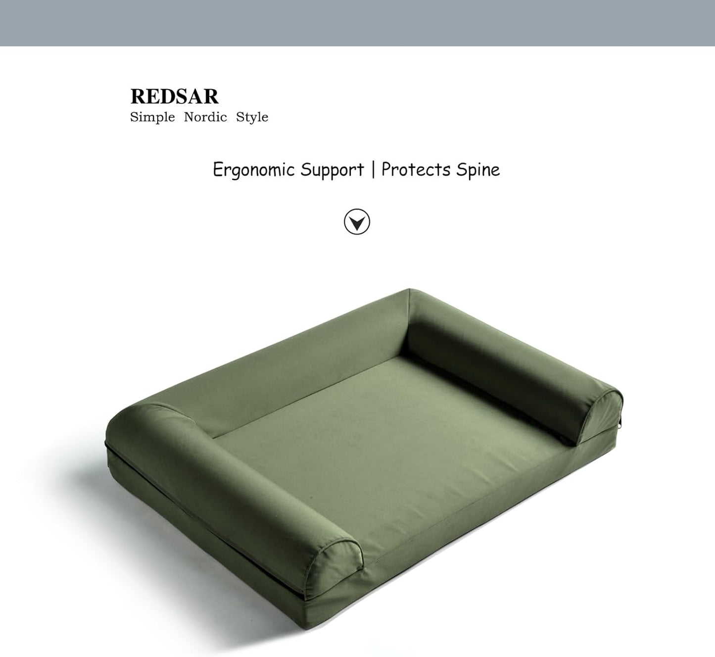 Dog Bed for Small Dogs, Waterproof & Scratch-Resistant Puppy Sofa Bed with Removable Cover High-Density Foam Orthopedic Pet Bed for Chihuahuas, Poodles, Bichons, and Cats (Green)