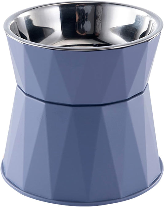 Elevated for Bowls Small Dog Raised Food Feeding Dish Stainless Steel Bowl with Stable Stand Feeder for Cats and Pup