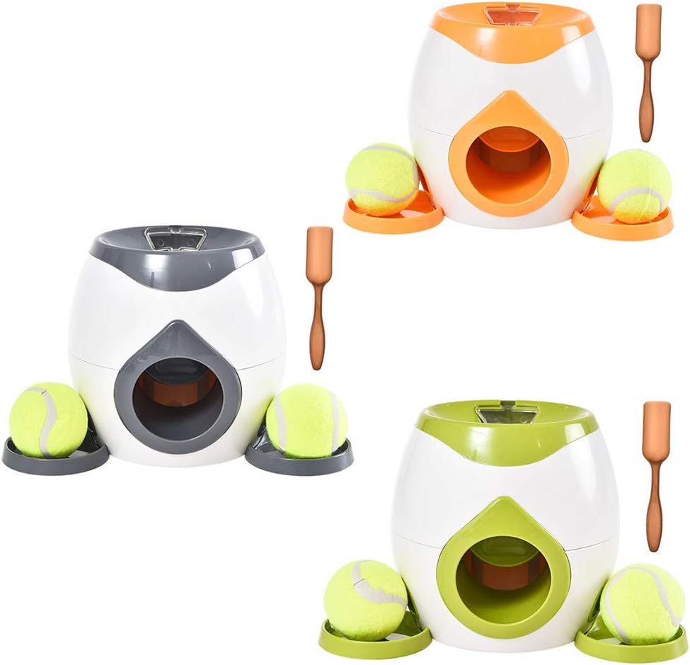 hejhncii Dog Slow Feeder Treat Dispenser Toy Interactive Puzzle Ball Toy for Indoor Outdoor Dogs with Removable Plates Spoon Toys