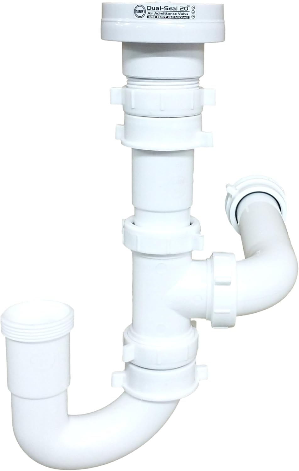 Tuuber Air Admittance Valve Trap Assembly Kit with 1-1/2 inch Tuuber Vent 2x Superior Seal Air Admittance Valve