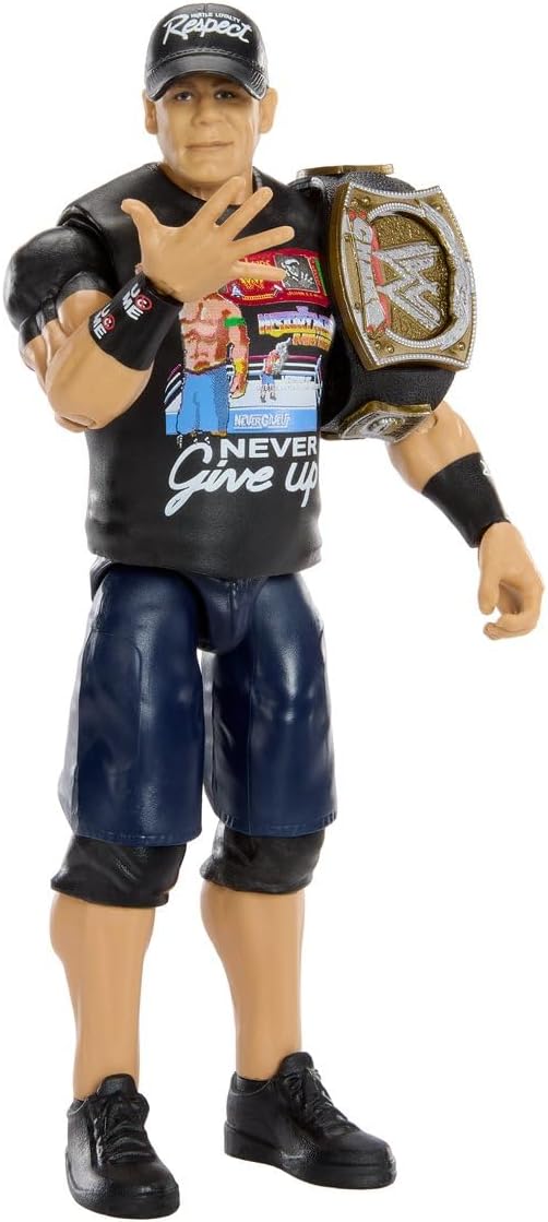 WWE John Cena Main Event Series Champions 2026 Action Figure with Title Belt, 6-inches