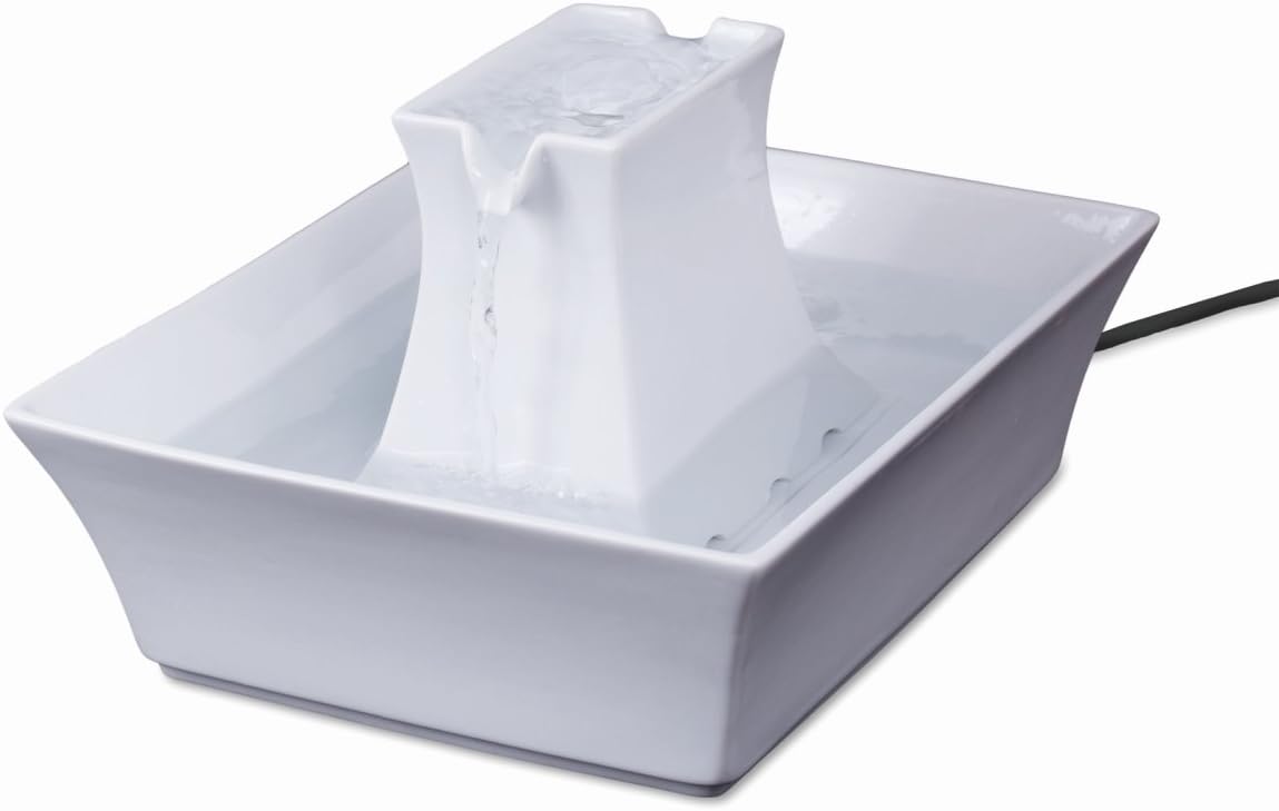 PetSafe Drinkwell Pagoda Pet Fountain and Replacement Carbon Filters Bundle