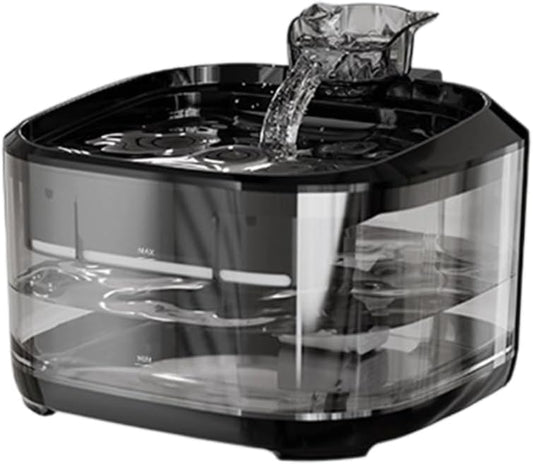 Automatic Pet Water Dispenser 5L Capacity USB Powered Cats Dog Fountain with Quiet and Circulating Hydrations Syste