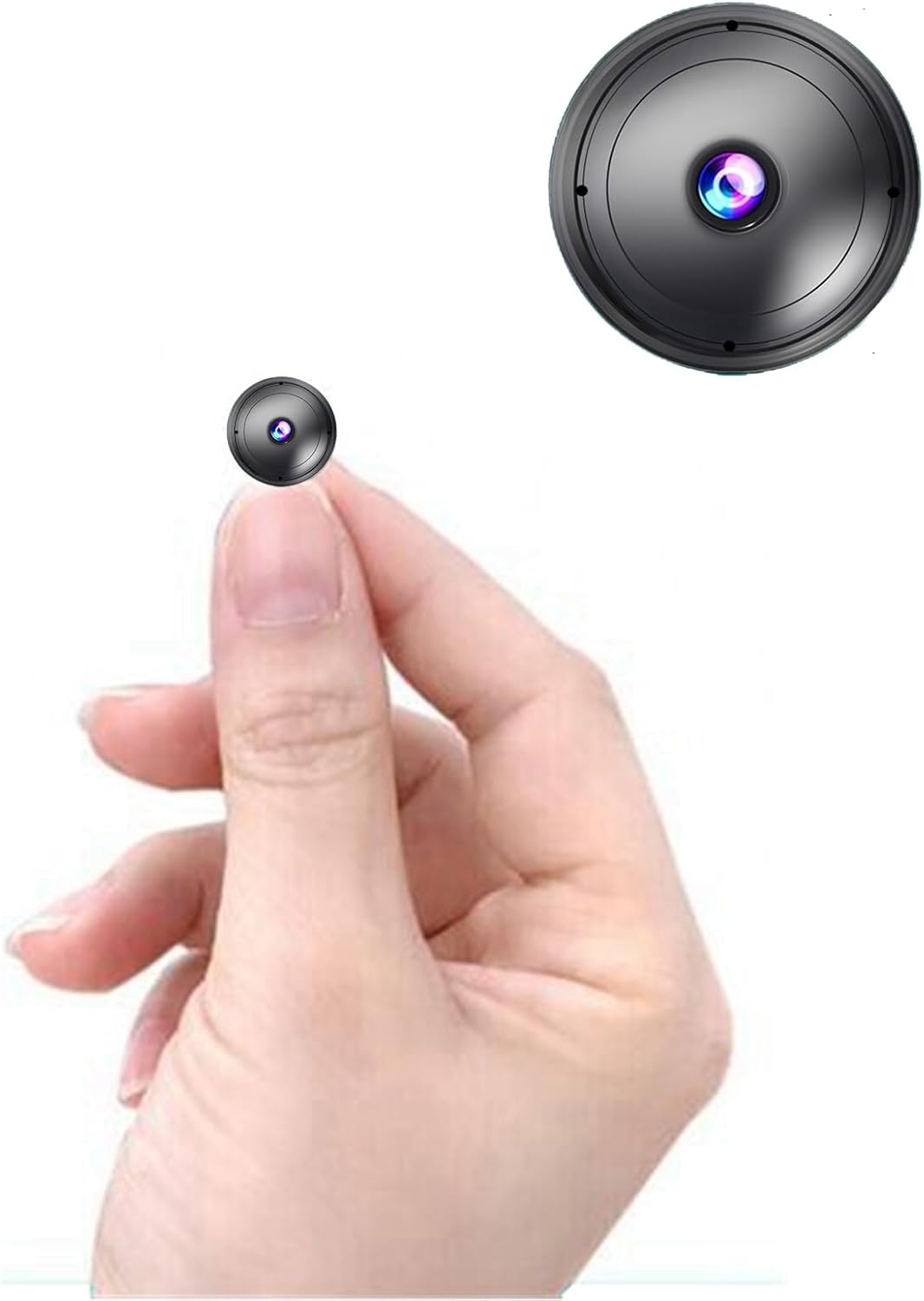 Only 0.9 inch Hidden Camera with Audio/Video Mini Small Spy Cameras Home Indoor Use Night Vision Baby Motion Detection Monitor Wireless Outdoor Nanny espias ocultas WiFi Secret Security