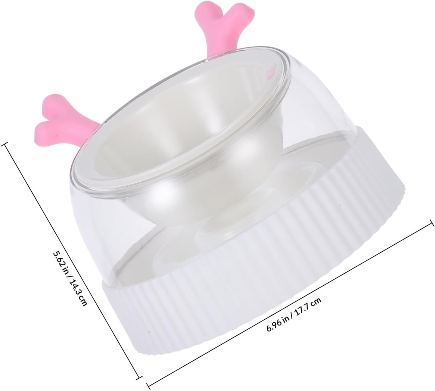 Milisten Slow Feeder Dog Bowl and Raised Pet Water Dispenser with Stand Anti-Spill Slow Feeding Bowl for Small Dogs and Cats for Indoor Use
