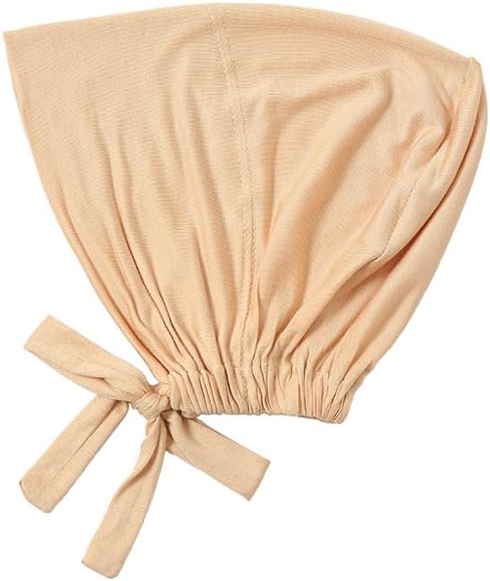 Women Under Scarf Hat Hijab Undercap Islamic Muslim Under Scarf Hijab Cap with Tie-Back Closure