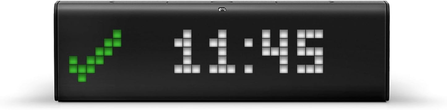 LaMetric TIME Wi-Fi Clock for Smart Home - Social Media Counter - Cinema Lightbox - Digital Alarm Clock with Weather - Retro Pixel Art Bluetooth Speaker with 37x8 LED Display