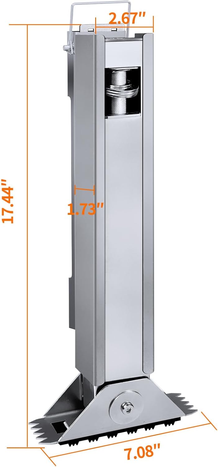 Ladder Leveler Pair for Extension Ladder, Adjustable Extension Ladder Leg Ground Leveler, with Anti-Slip Pattern Steel Pole,Ladder Levelers for Extension Ladders