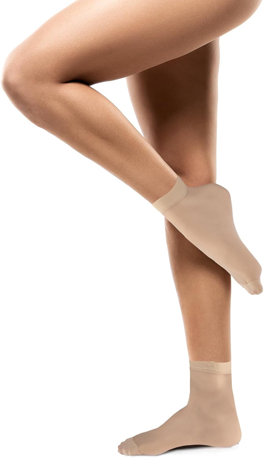 10 Pairs Nylon Socks for Women Sheer Ankle Socks Silky Breathable Hosier for Women and Girls