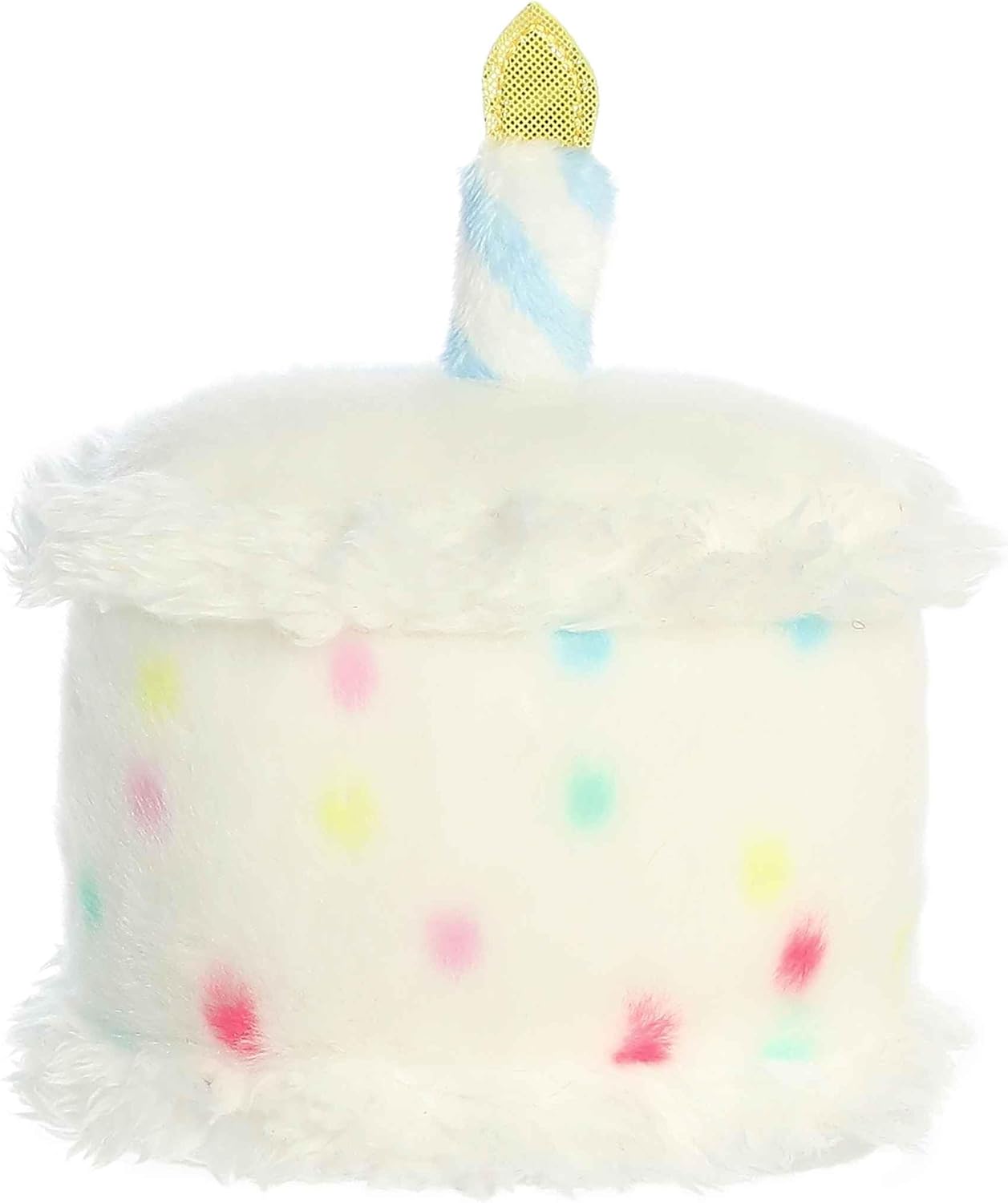 Aurora® Adorable Palm Pals™ Happy B'Day Cake Stuffed Animal - Fun Collectible Plush for Kids and Adult Collectors - Perfect for Decorating Rooms and Birthday Gifts - White 5.5 Inches