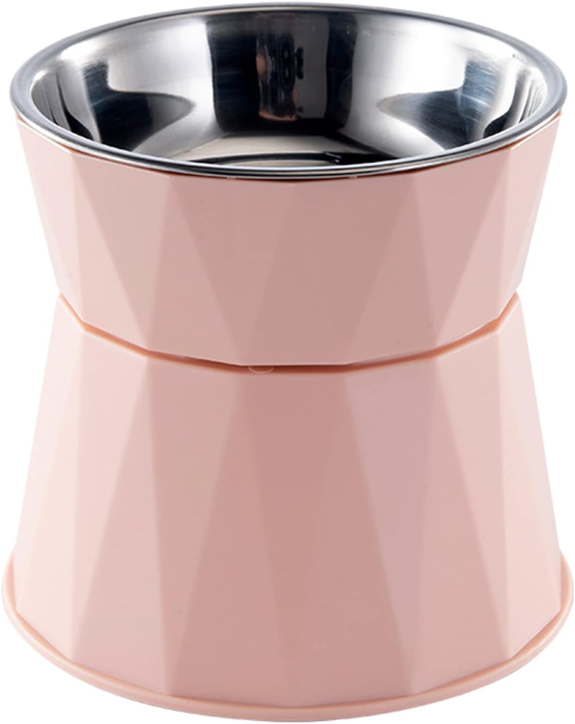 Elevated for Bowls Small Dog Raised Feeding Dish Stainless Steel Bowl with Stable Stand Feeder for Cats and Pup Raised Bowls Elevated Pet Feeding Station for Indoor Cats Dog Feeding, White