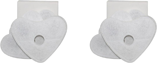 Heart Shape Pet Drinking Fountain 4 Pcs Dog Drinking Keep Water for Filt Pet Water Fountain Filter Replacement