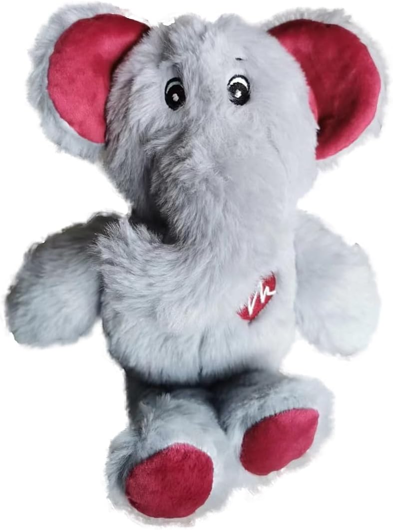 HonourHope Dog Heartbeat Toy for Anxiety Relief, Dog Soft Plush Calming Puppy Behavioral Training Aid Toy Pet Companion Pillow for Puppy Cat Kitty Pets - Elephant Box