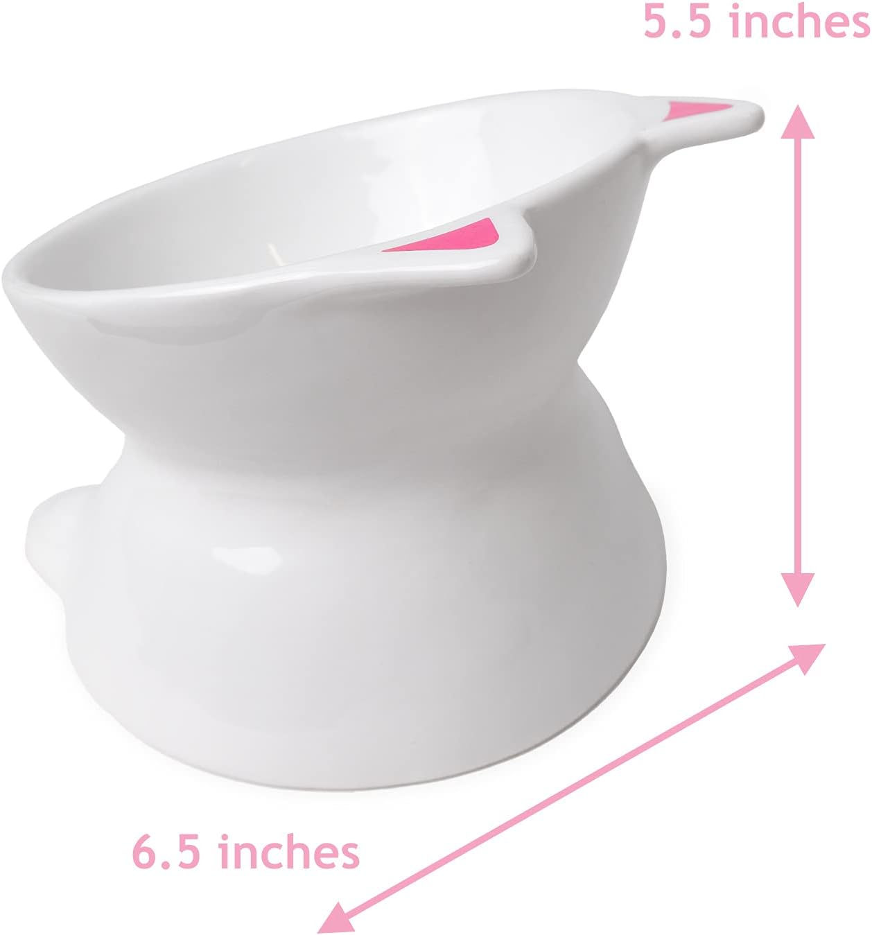 Elevated Cat Food Bowl – Durable Ceramic Pet Bowl for Wet or Dry Food, Water – Stylish & Comfortable for Cats – Great Gift for Cat Lovers