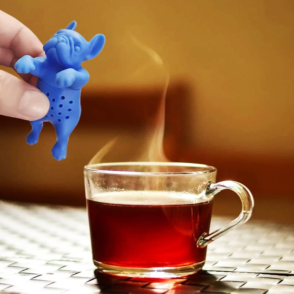 Cute Tea Infuser, Kitchenware Silicone tea strainer, Reusable Tea Diffuser Filter is made of food grade silicone for brewing loose leaf tea or coffee Cute tea infusers Gift Set