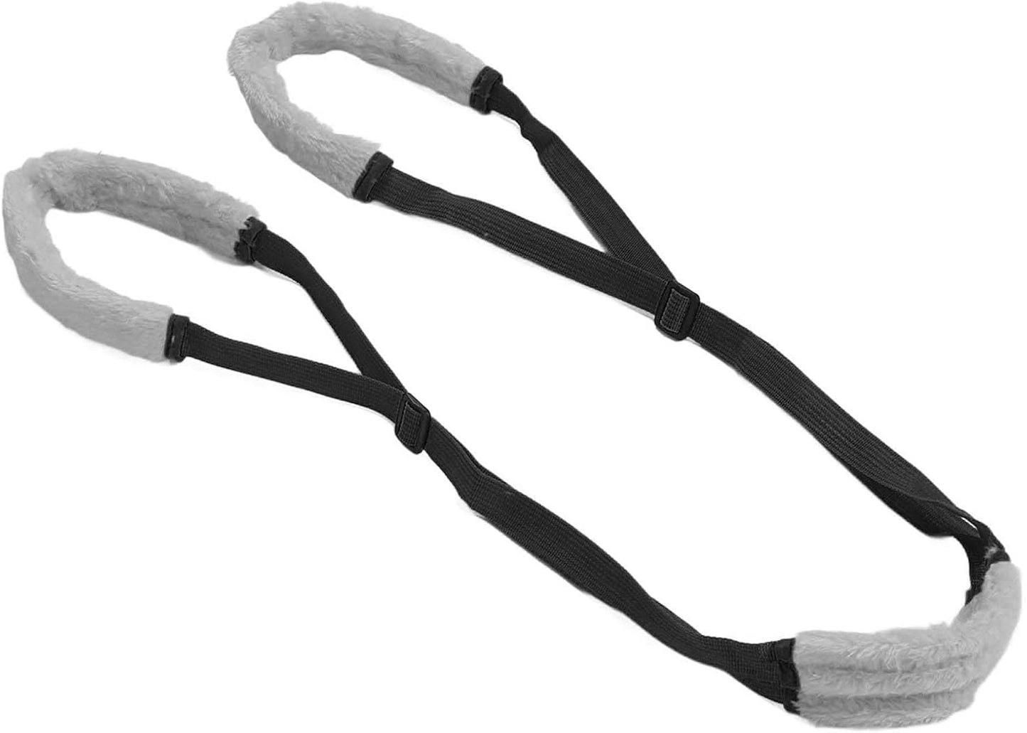 2Pcs Sling for Dogs Back Legs, Soft Dog Hind Leg Support Harness with Adjustable Buckle, Webbing Dog Support Sling, Flexible Dogs Back Leg Harness, 15.75in-27.56in, Black